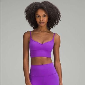 lululemon Align Sweetheart Bra size 4 color atomic purple